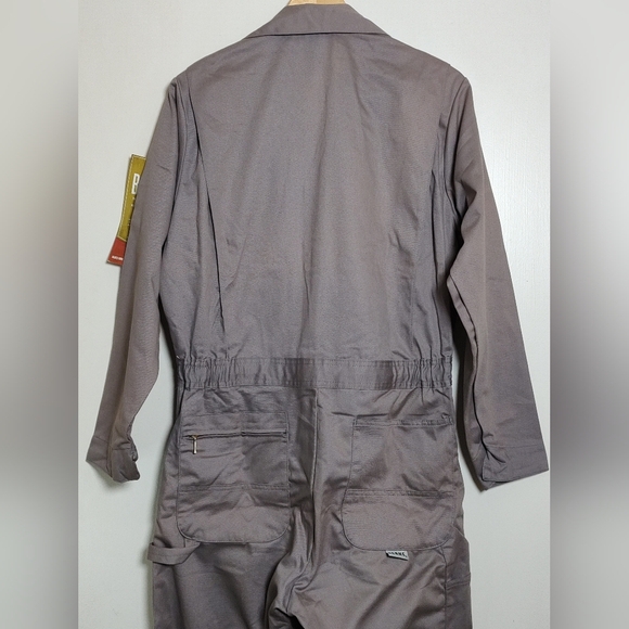 Berne Men's Gray Work Coveralls - Picture 9 of 14